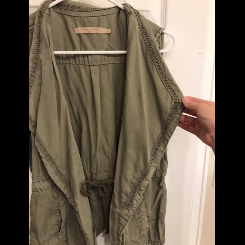 Army green utility vest